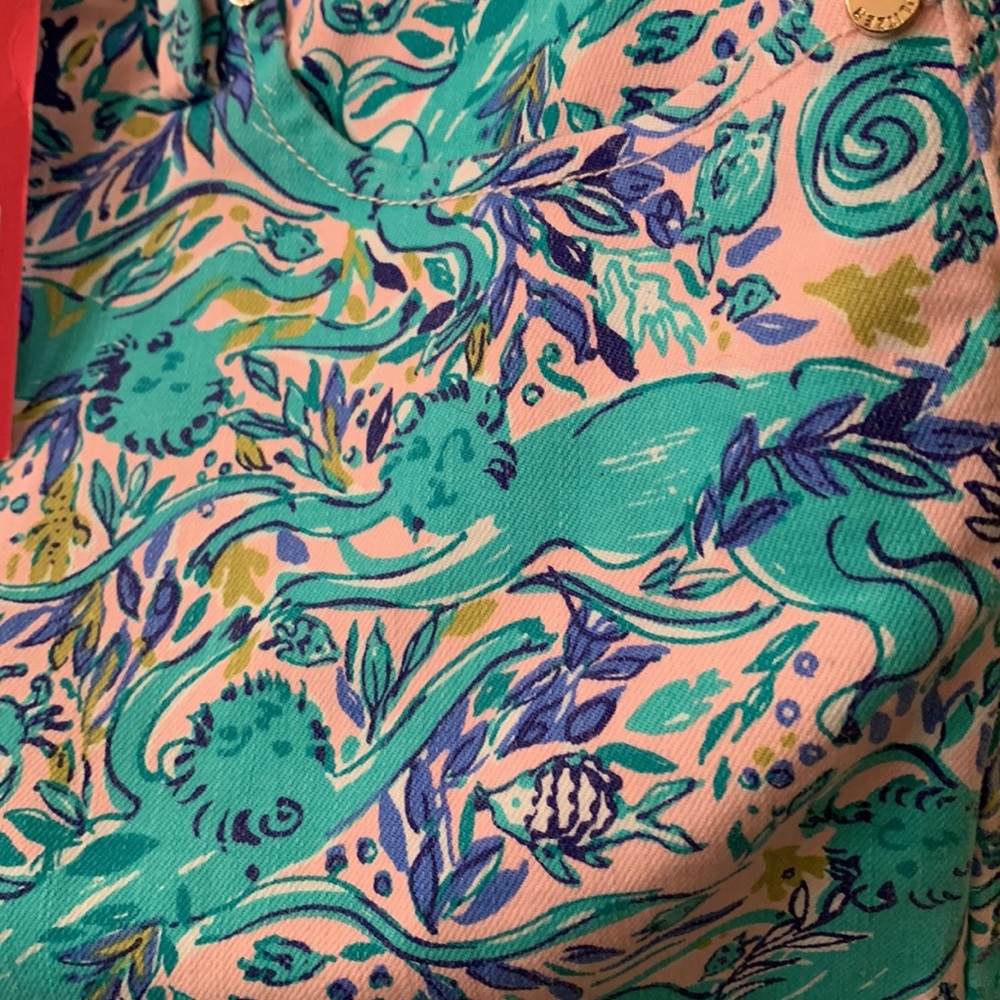 Lilly Pulitzer SZ 16 South Ocean Skinny Crop - Picture 4 of 6